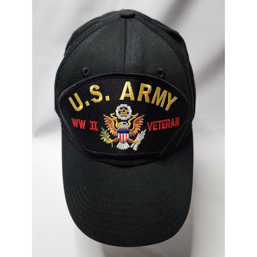 U.S. Army WWII Veteran Cap Black
